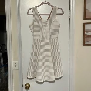 White A-line dress